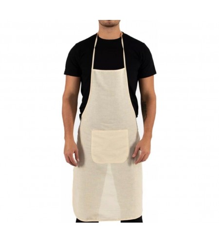 Avental de Adulto em Pano Cru